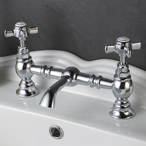Nuie Luxury Beaumont Bridge Basin Mixer - Chrome