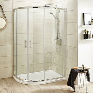 Toreno 8mm Offset Quadrant Shower Enclosure 900 x 800mm