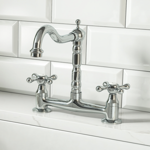 Bower Britannia Classic Bridge Sink Mixer - Chrome