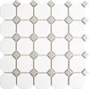 Grey Octagon Mosaic Tiles