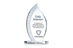 Flame Achievement Plaque