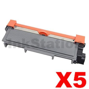 5 x Compatible Fuji Xerox CT202330 Black High Yield Toner Cartridge 2,600 pages - TECOR