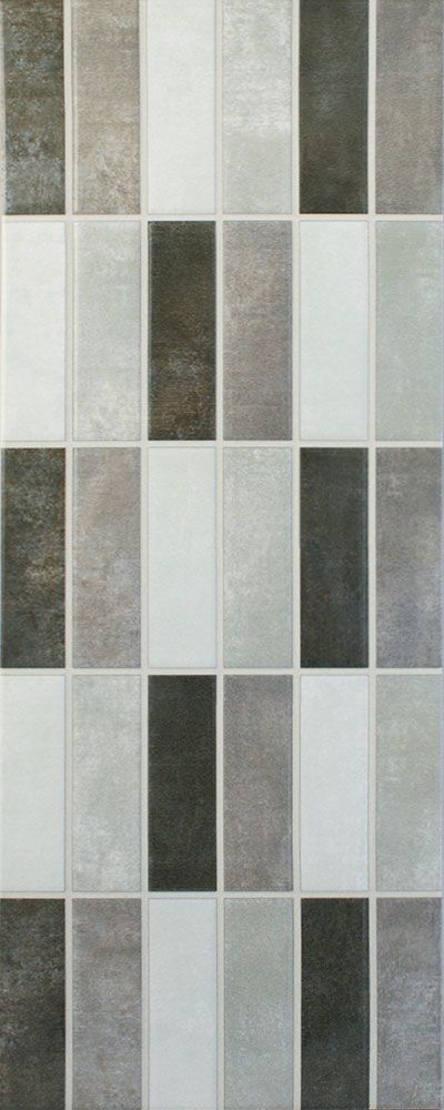 Grey Mixed Mosaic Gloss Tiles