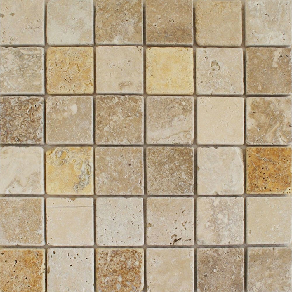 Noce/White/Yellow Mixed Tessare Tiles