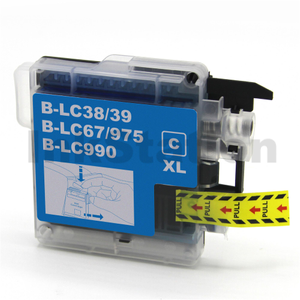Compatible Brother LC-38C Cyan Ink Cartridge - 260 pages