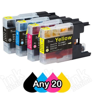 Any 20 Compatible Brother LC73/LC77XL High Yield Ink Cartridge