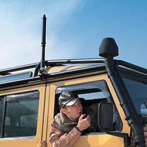Yaesu ATAS-120A antenna features the ATAS system providing automatic tuning capabilities for optimal performance.