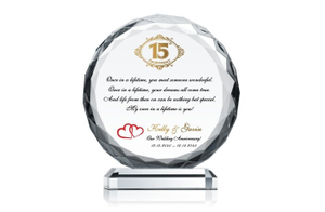 Crystal 15th Anniversary Gifts