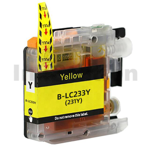 Compatible Brother LC-233Y Yellow Ink Cartridge - 550 pages
