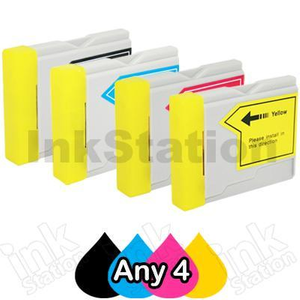 Any 4 Compatible Brother LC-57 Ink Combo High Capacity