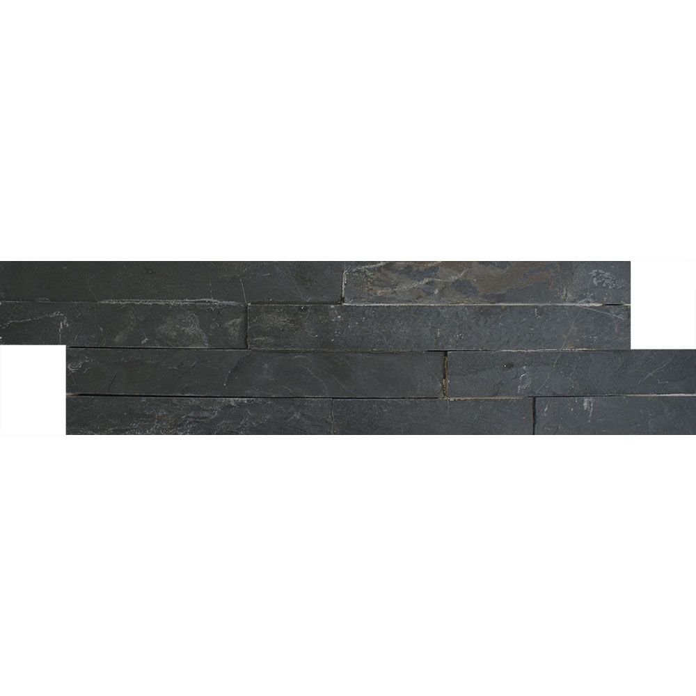 Ledgestone Thin Black Split Face Tiles