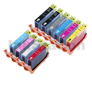 10-Pack Compatible Canon PGI-72 Ink Combo [1MBK+1PBK+1C+1M+1Y+1GY+1PC+1PM+1R+1CO]