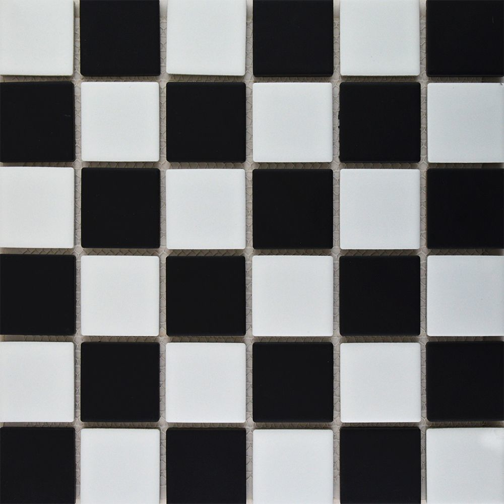 Large Chequer Mosaic Matt Tiles