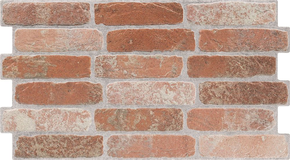 Traditional Red Brick Slip Effect Tiles
