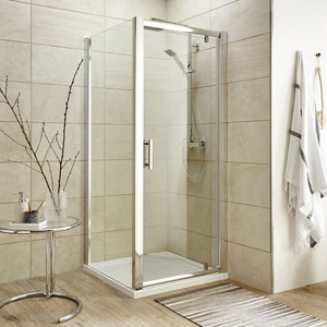 Toreno 8mm Square Pivot Door Shower Enclosure - Easy Fit 900 x 900mm
