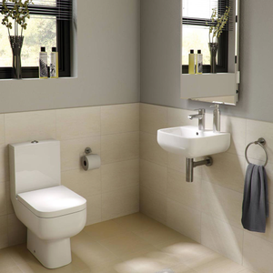 RAK Series 600 Cloakroom Suite - Close Coupled WC &amp; 40cm Hand Basin