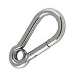 Carabiner Snap Hook - With Eye - Stainless Steel