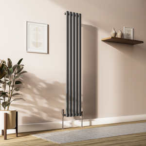 Metro Vertical Radiator - Anthracite - Single Panel (1600mm High) 295mm Wide