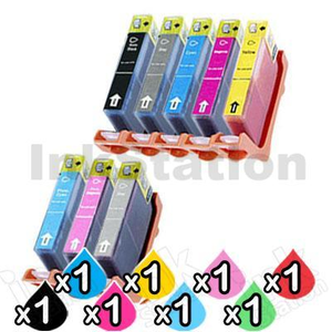 8 Pack Compatible Canon CLI-42 Ink Combo [1BK,1C,1M,1Y,1GY,1PC,1PM,1LGY]