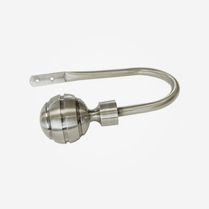 Holdback For 28mm Allure Classic Stainless Steel Effect Ribbed Ball Curtain Pole