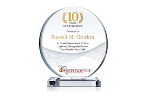 Circle Service Recognition Plaques