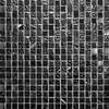 Marble and Glass Black Small Mosaic Tiles