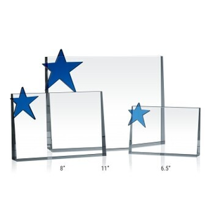 Crystal Star Service Plaque