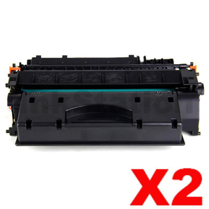 2 x Canon CART-319II Black High Yield Compatible Toner Cartridge - 6,400 pages