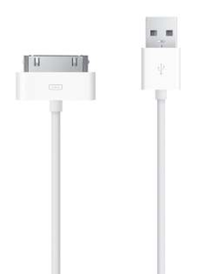 Genuine Apple 30-pin to USB-A data cable