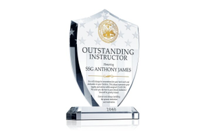 Military Shield Plaque