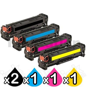5 Pack HP 410X (CF410X-CF413X) Compatible Toner Cartridges [2BK,1C,1M,1Y]