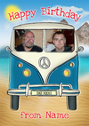 Campervan Birthday Card