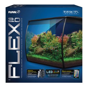 Fluval Flex 2.0 Aquarium in Black 57 Litre