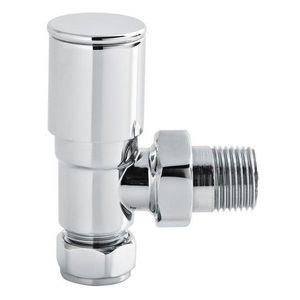 Hudson Reed Modern Angled Radiator Valves - Chrome