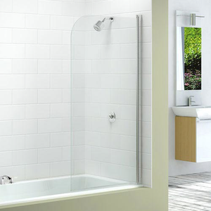 Merlyn Single Curved Bath Screen (800 x 1500mm)