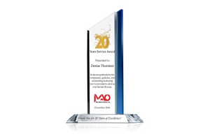 Pinnacle Work Anniversary Gift Plaque