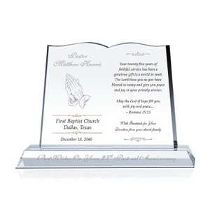 25th Pastoral Anniversary Gift Plaque