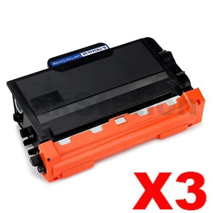 3 x Compatible Brother TN-3440 Toner High Yield - 8,000 pages