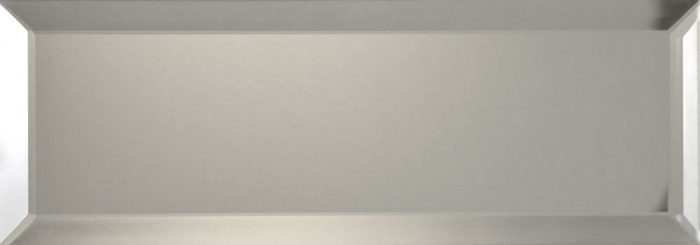 Bevelled Silver Mirror Glass Tiles