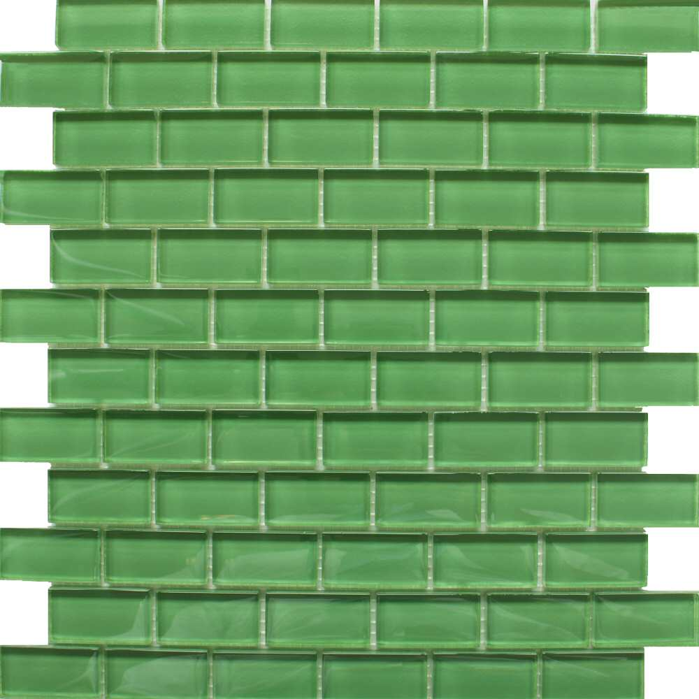 Bottle Green Tiles Glass Brick Mosaic Tiles 320x310x8mm Tiles