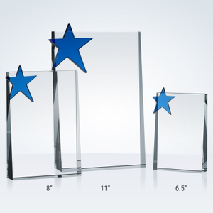 Vertical Crystal Plaques