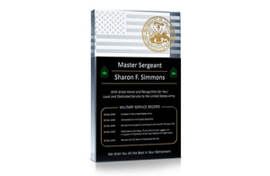 Army Retirement Plaque