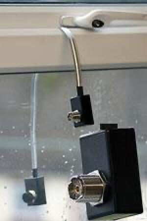 Diamond MGC50 through-window coaxial cable patch lead.