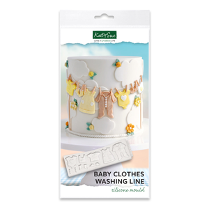 Baby Clothes Washing Line Silicone Mould