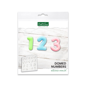Domed Numbers Silicone Mould