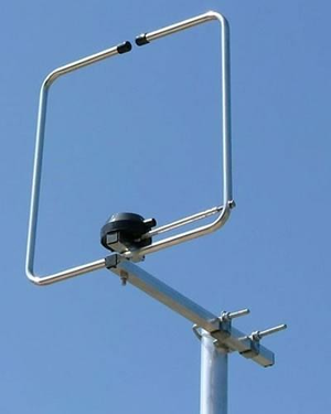 2 meter 144-146MHz folded halo antenna 200 watts connection - overall square size: 300mm