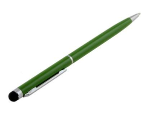 Universal Finger-Touch Dual Stylus & Pen - Green