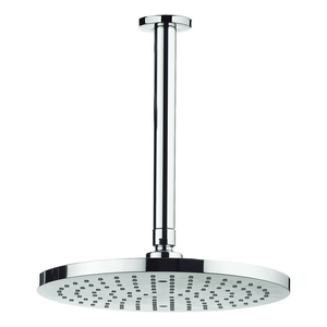 Crosswater - Fusion 250mm Round Fixed Head &amp; Ceiling Mounted Arm