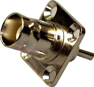 4-hole BNC chassis socket is a commonly used connector in electronic devices for secure and reliable connections.