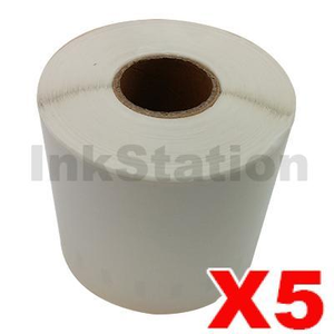 5 x Dymo SD0904980 Compatible White Label Roll 104mm x 159mm - 220 labels per roll